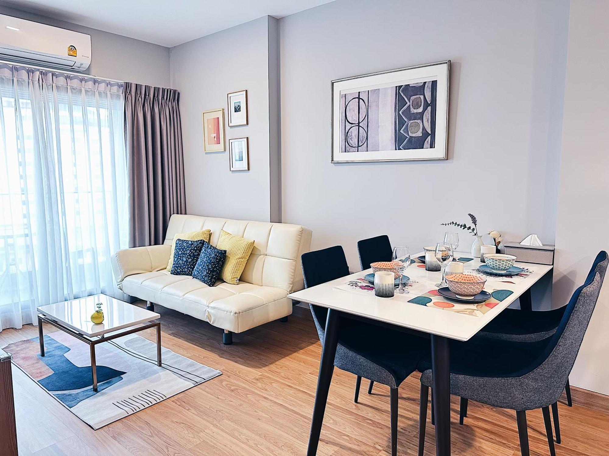 New & Cozy 2 Bedroom @ The Astra Sky River Чіангмай Екстер'єр фото